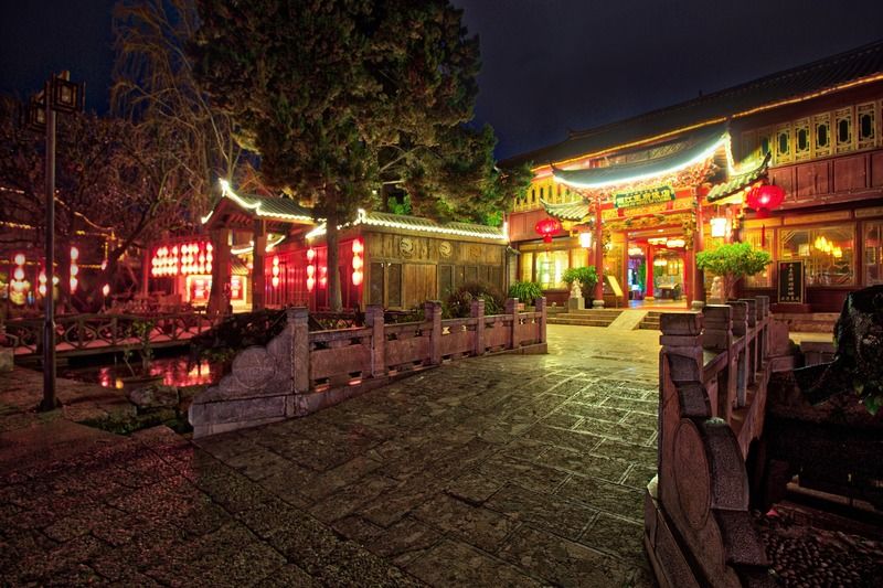 Lijiang Wangfu Hotel Exteriör bild